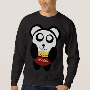 Panda Noodle Pudel Lång Ärmad Tröja