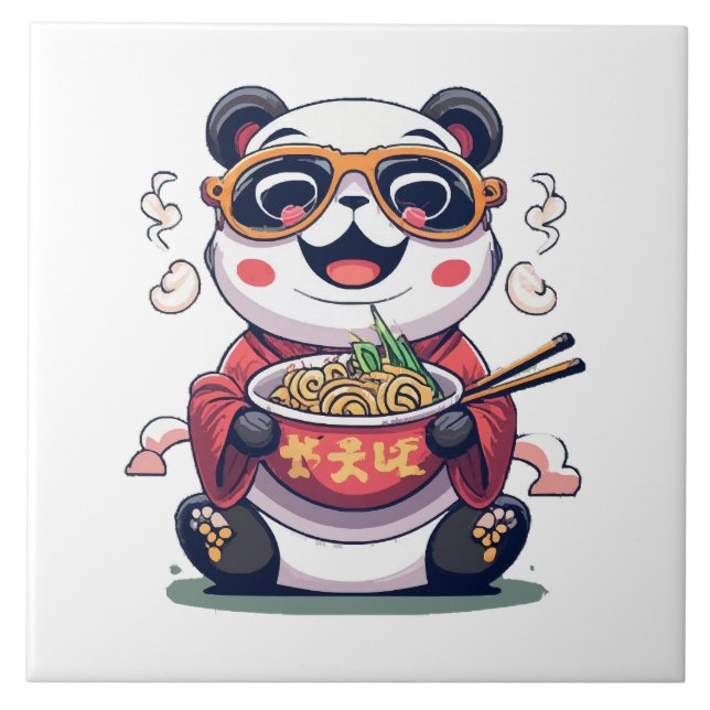 Panda Nudlar Kakelplatta (Framsidan)