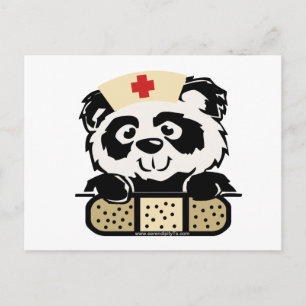 Panda Nurse Vykort