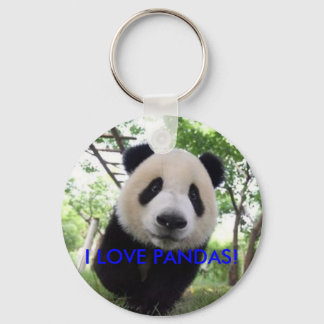 Panda-nyckelkedja, jag KÄRLEK PANDAS! Nyckelring