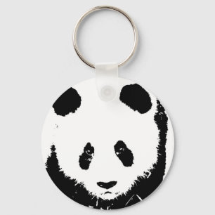 Panda-Nyckelringar för popkonst Nyckelring
