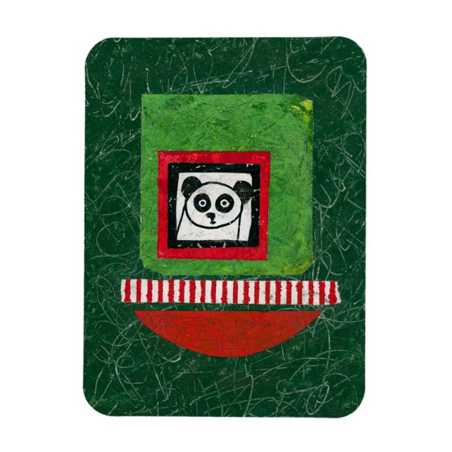 Panda Oberedd kylskåp, magnet (Vertikal)