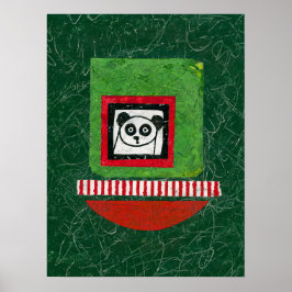 Panda Oberedd Poster Wall Art