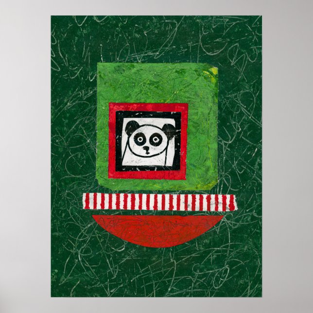 Panda Oberedd Poster Wall Art (Framsidan)