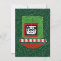 Panda Oberett gratulationskort