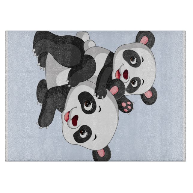 Panda och Baby | Blanket Gift För barn (Framsidan)