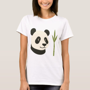 Panda och Bambu Dam T-Shirt