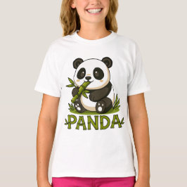 panda och bambu t shirt