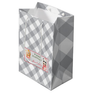 Panda och Bear Anpassa text och Namn