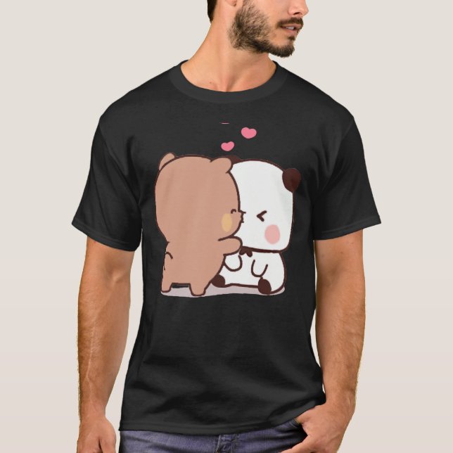 Panda och Brownie Bear 1 T Shirt (Framsida)