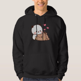 Panda och Brownie Bear Couple Hoodie
