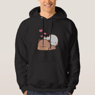 Panda och Brownie Bear Couple Hoodie