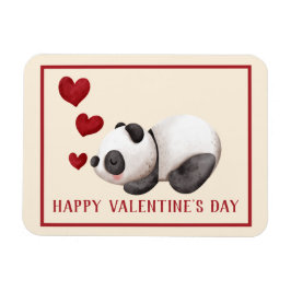 Panda och hjärtans Alla hjärtans dag Magnet