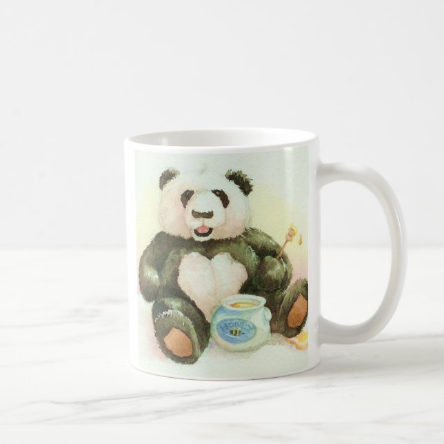 Panda och honung kaffemugg (Höger)