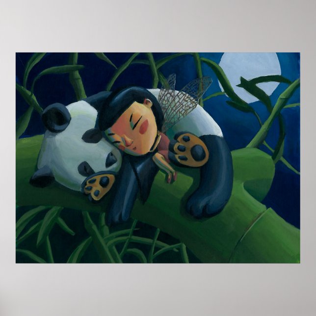 Panda och mjölk poster (Framsidan)