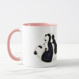 Panda och unge "Bästa morsa någonsin" mugg
