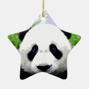 Panda Öga Julgransprydnad Keramik
