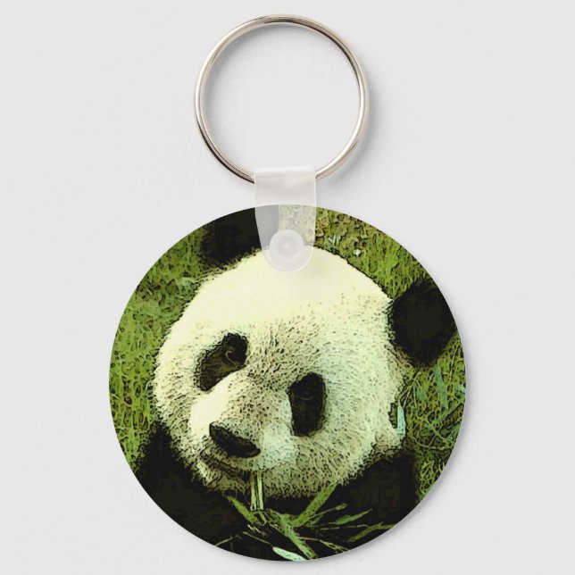 Panda Ögon Nyckelrings Nyckelring (Framsida)