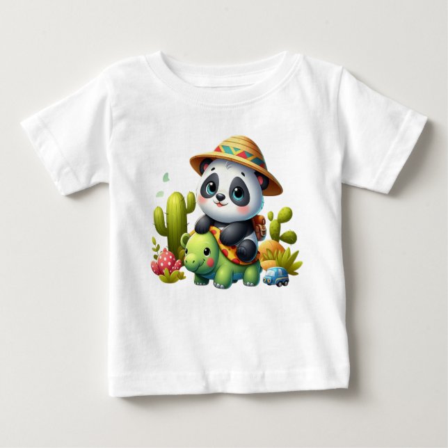 Panda om Safari Baby Äventyr Tee (Framsida)