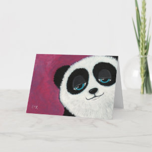 Panda on Rosa - gratulationskort Kort