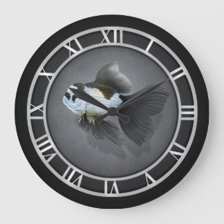 Panda Oranda Goldfish Clock Stor Klocka