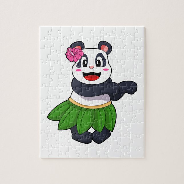 Panda på Ballet Dance Pussel (Vertikal)