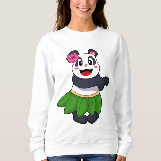 Panda på Ballet Dance T Shirt (Framsida)