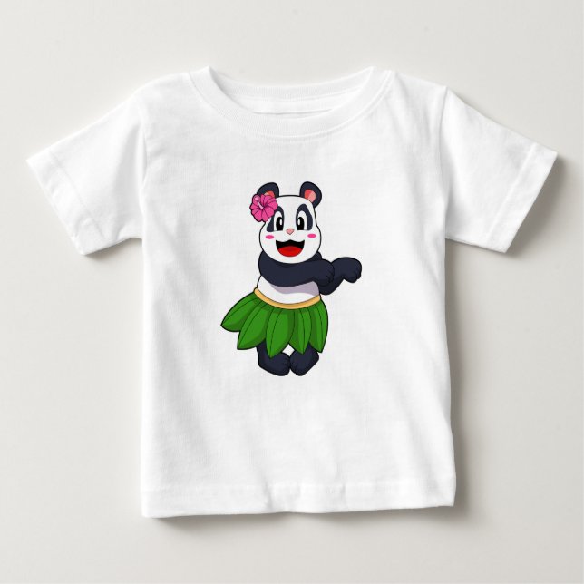 Panda på Ballet Dance T Shirt (Framsida)
