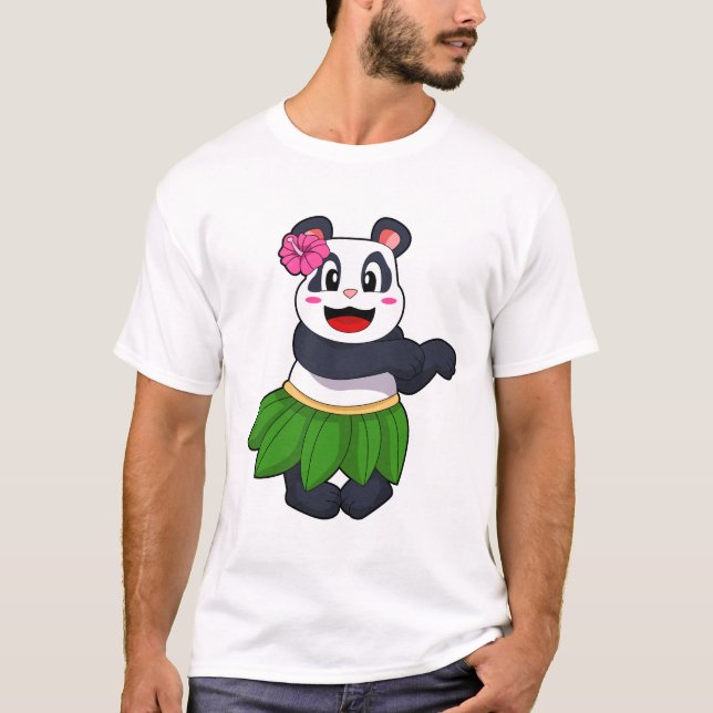 Panda på Ballet Dance T Shirt (Framsida)
