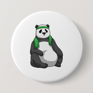 Panda på Fitness med Towel Knapp