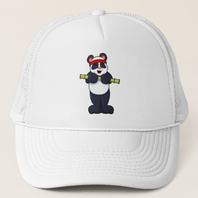 Panda på jobbet med Bamboo Weight Keps (Framsida)