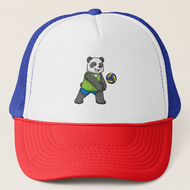 Panda på sport med Volleyball Keps (Framsida)