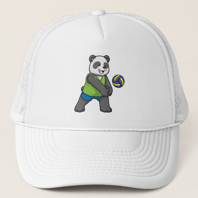 Panda på sport med Volleyball Keps (Framsida)