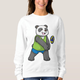Panda på sport med Volleyball T Shirt