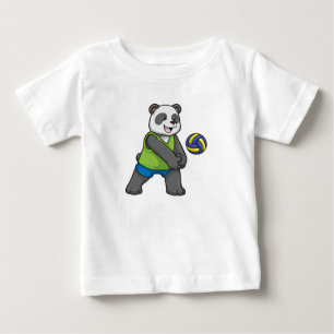 Panda på sport med Volleyball T Shirt