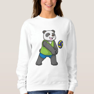 Panda på sport med Volleyball T Shirt