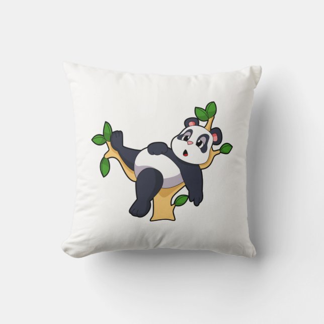 Panda på Träd Kudde (Framsida)