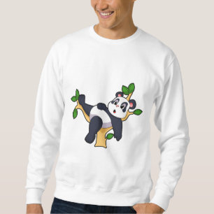 Panda på Träd Lång Ärmad Tröja