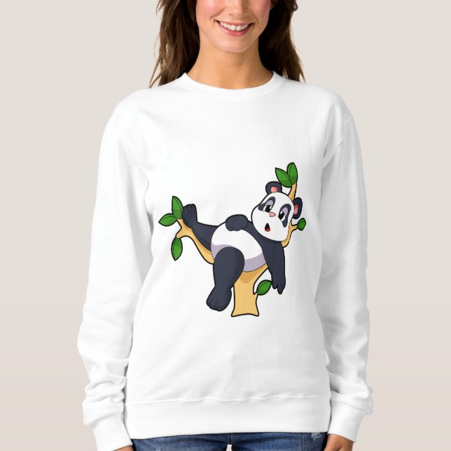 Panda på Träd T Shirt (Framsida)