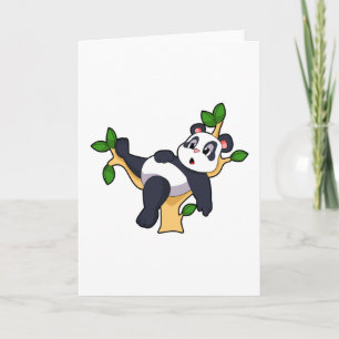 Panda på trädet kort