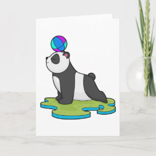 Panda på Yoga Fitness Kort