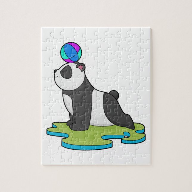 Panda på Yoga Fitness Pussel (Vertikal)