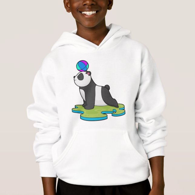 Panda på Yoga Fitness T Shirt (Framsida)