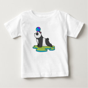 Panda på Yoga Fitness T Shirt