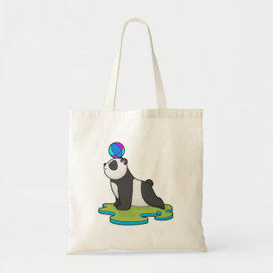 Panda på Yoga Fitness Tygkasse