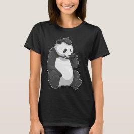 Panda Painter Paint-pensel T Shirt