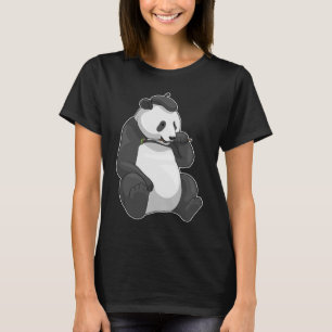 Panda Painter Paint-pensel T Shirt
