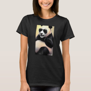 Panda Panda Bear Sunglasses Wildlife Animals Zoo F T Shirt