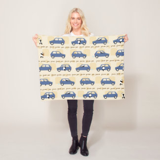 Panda Panda Pan blue beige Fleecefilt