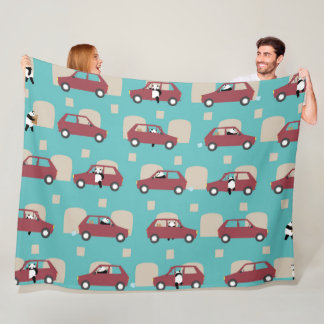 Panda Panda Pan red Fleecefilt